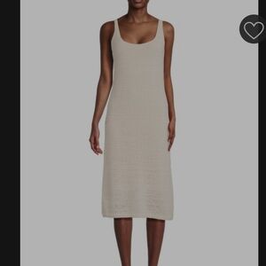 VINCE NWT cream lined cotton knit pencil sheath dress size medium